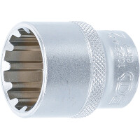 BGS 10224 Steckschlüssel-Einsatz Gear Lock | Antrieb Innenvierkant 12,5 mm (1/2") | SW 24 mm