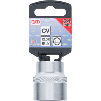 BGS 10224 Steckschlüssel-Einsatz Gear Lock | Antrieb Innenvierkant 12,5 mm (1/2") | SW 24 mm