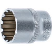 BGS 10227 Steckschlüssel-Einsatz Gear Lock | Antrieb Innenvierkant 12,5 mm (1/2") | SW 27 mm