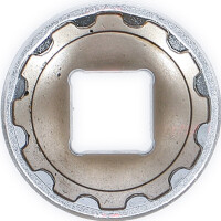 BGS 10227 Steckschlüssel-Einsatz Gear Lock | Antrieb Innenvierkant 12,5 mm (1/2") | SW 27 mm