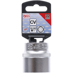BGS 10232 Steckschlüssel-Einsatz Gear Lock | Antrieb Innenvierkant 12,5 mm (1/2") | SW 32 mm