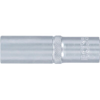 BGS 10256 Steckschlüssel-Einsatz Gear Lock, tief | Antrieb Innenvierkant 12,5 mm (1/2") | SW 16 mm