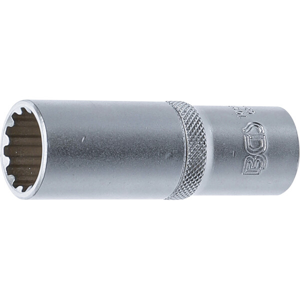 BGS 10258 Steckschlüssel-Einsatz Gear Lock, tief | Antrieb Innenvierkant 12,5 mm (1/2") | SW 18 mm