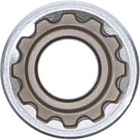 BGS 10258 Steckschlüssel-Einsatz Gear Lock, tief | Antrieb Innenvierkant 12,5 mm (1/2") | SW 18 mm