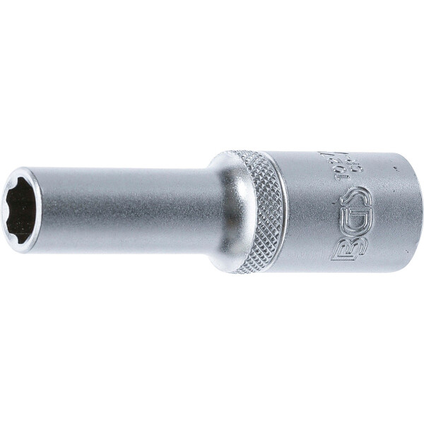 BGS 10270 Steckschlüssel-Einsatz Super Lock, tief | Antrieb Innenvierkant 12,5 mm (1/2") | SW 10 mm