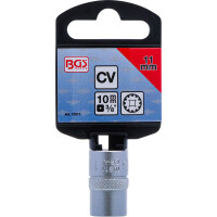 BGS 10311 Steckschlüssel-Einsatz Gear Lock | Antrieb Innenvierkant 10 mm (3/8") | SW 11 mm