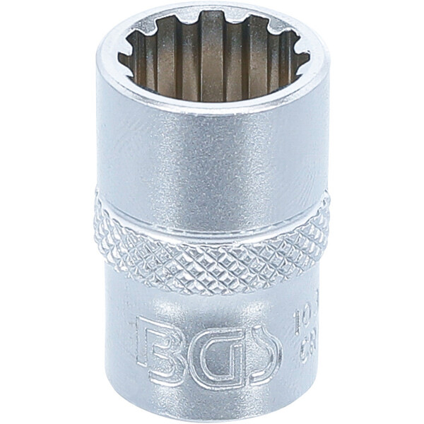 BGS 10312 Steckschlüssel-Einsatz Gear Lock | Antrieb Innenvierkant 10 mm (3/8") | SW 12 mm