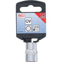 BGS 10312 Steckschlüssel-Einsatz Gear Lock | Antrieb Innenvierkant 10 mm (3/8") | SW 12 mm