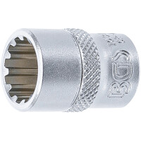 BGS 10313 Steckschlüssel-Einsatz Gear Lock | Antrieb Innenvierkant 10 mm (3/8") | SW 13 mm