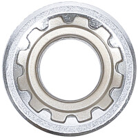 BGS 10313 Steckschlüssel-Einsatz Gear Lock | Antrieb Innenvierkant 10 mm (3/8") | SW 13 mm