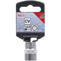 BGS 10313 Steckschlüssel-Einsatz Gear Lock | Antrieb Innenvierkant 10 mm (3/8") | SW 13 mm