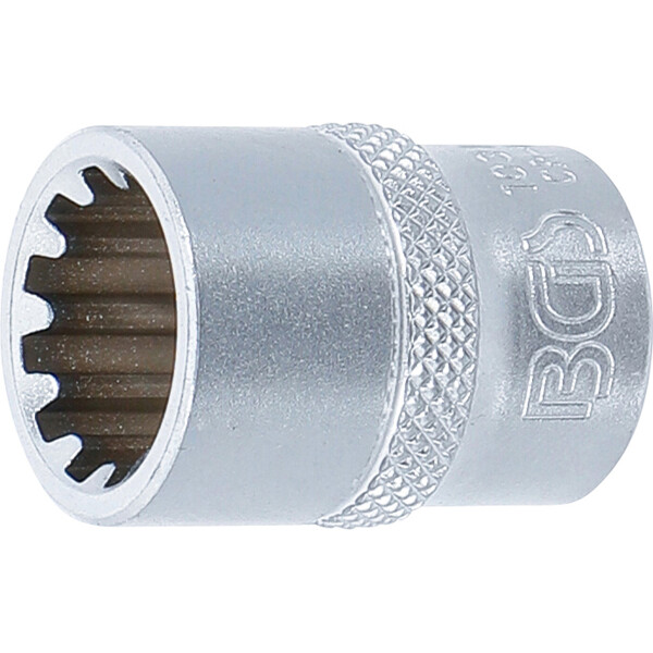 BGS 10314 Steckschlüssel-Einsatz Gear Lock | Antrieb Innenvierkant 10 mm (3/8") | SW 14 mm