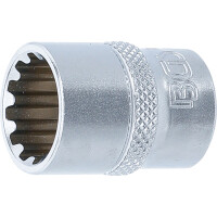 BGS 10315 Steckschlüssel-Einsatz Gear Lock | Antrieb Innenvierkant 10 mm (3/8") | SW 15 mm