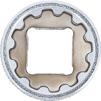 BGS 10315 Steckschlüssel-Einsatz Gear Lock | Antrieb Innenvierkant 10 mm (3/8") | SW 15 mm