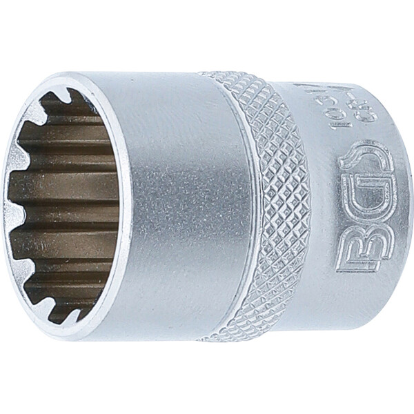 BGS 10317 Steckschlüssel-Einsatz Gear Lock | Antrieb Innenvierkant 10 mm (3/8") | SW 17 mm