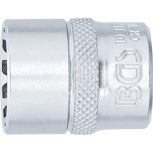 BGS 10317 Steckschlüssel-Einsatz Gear Lock | Antrieb Innenvierkant 10 mm (3/8") | SW 17 mm