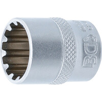 BGS 10317 Steckschlüssel-Einsatz Gear Lock | Antrieb Innenvierkant 10 mm (3/8") | SW 17 mm