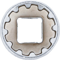 BGS 10317 Steckschlüssel-Einsatz Gear Lock | Antrieb Innenvierkant 10 mm (3/8") | SW 17 mm