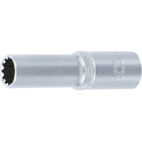 BGS 10350 Steckschlüssel-Einsatz Gear Lock, tief | Antrieb Innenvierkant 10 mm (3/8") | SW 10 mm