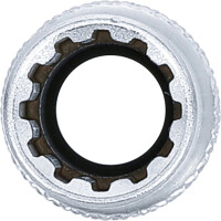 BGS 10350 Steckschlüssel-Einsatz Gear Lock, tief | Antrieb Innenvierkant 10 mm (3/8") | SW 10 mm