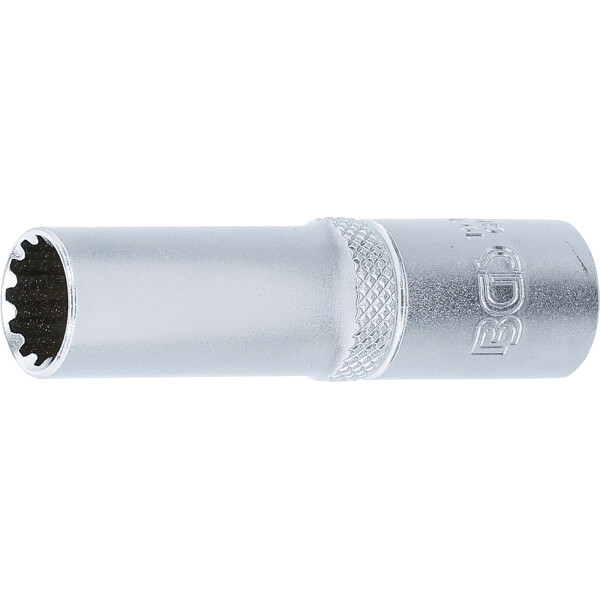 BGS 10351 Steckschlüssel-Einsatz Gear Lock, tief | Antrieb Innenvierkant 10 mm (3/8") | SW 11 mm