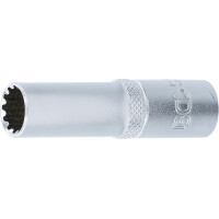 BGS 10351 Steckschlüssel-Einsatz Gear Lock, tief | Antrieb Innenvierkant 10 mm (3/8") | SW 11 mm
