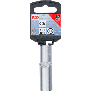 BGS 10352 Steckschlüssel-Einsatz Gear Lock, tief | Antrieb Innenvierkant 10 mm (3/8") | SW 12 mm