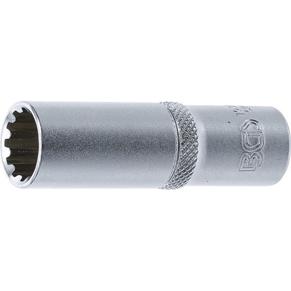 BGS 10353 Steckschlüssel-Einsatz Gear Lock, tief | Antrieb Innenvierkant 10 mm (3/8") | SW 13 mm