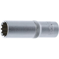 BGS 10353 Steckschlüssel-Einsatz Gear Lock, tief | Antrieb Innenvierkant 10 mm (3/8") | SW 13 mm