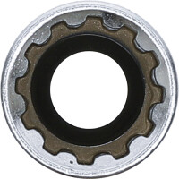 BGS 10353 Steckschlüssel-Einsatz Gear Lock, tief | Antrieb Innenvierkant 10 mm (3/8") | SW 13 mm