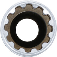 BGS 10354 Steckschlüssel-Einsatz Gear Lock, tief | Antrieb Innenvierkant 10 mm (3/8") | SW 14 mm