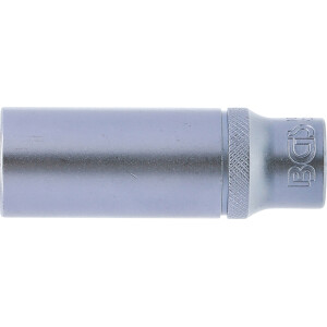 BGS 10355 Steckschlüssel-Einsatz Gear Lock, tief | Antrieb Innenvierkant 10 mm (3/8") | SW 15 mm