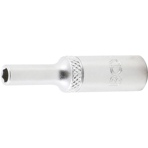 BGS 10504 Steckschlüssel-Einsatz Sechskant, tief | Antrieb Innenvierkant 6,3 mm (1/4") | SW 4 mm