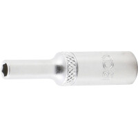 BGS 10504 Steckschlüssel-Einsatz Sechskant, tief | Antrieb Innenvierkant 6,3 mm (1/4") | SW 4 mm