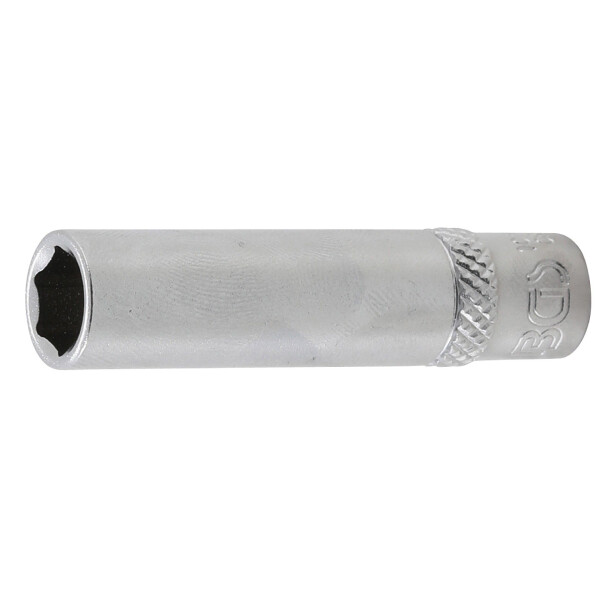 BGS 10508 Steckschlüssel-Einsatz Sechskant, tief | Antrieb Innenvierkant 6,3 mm (1/4") | SW 8 mm