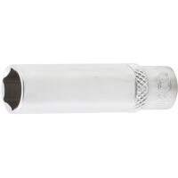 BGS 10510 Steckschlüssel-Einsatz Sechskant, tief | Antrieb Innenvierkant 6,3 mm (1/4") | SW 10 mm