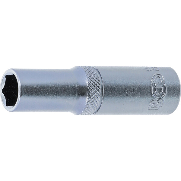 BGS 10530 Steckschlüssel-Einsatz Sechskant, tief | Antrieb Innenvierkant 10 mm (3/8") | SW 10 mm