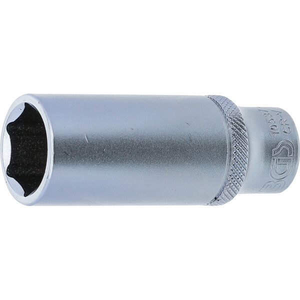 BGS 10537 Steckschlüssel-Einsatz Sechskant, tief | Antrieb Innenvierkant 10 mm (3/8") | SW 17 mm