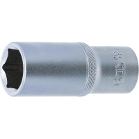 BGS 10538 Steckschlüssel-Einsatz Sechskant, tief | Antrieb Innenvierkant 10 mm (3/8") | SW 18 mm