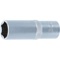 BGS 10559 Steckschlüssel-Einsatz Sechskant, tief | Antrieb Innenvierkant 12,5 mm (1/2") | SW 19 mm