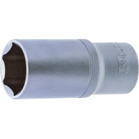 BGS 10567 Steckschlüssel-Einsatz Sechskant, tief | Antrieb Innenvierkant 12,5 mm (1/2") | SW 27 mm