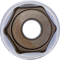 BGS 10567 Steckschlüssel-Einsatz Sechskant, tief | Antrieb Innenvierkant 12,5 mm (1/2") | SW 27 mm