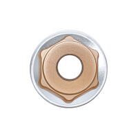 BGS 10568 Steckschlüssel-Einsatz Sechskant, tief | Antrieb Innenvierkant 12,5 mm (1/2") | SW 28 mm