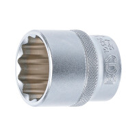 BGS 10625 Steckschlüssel-Einsatz Zwölfkant | Antrieb Innenvierkant 12,5 mm (1/2") | SW 28 mm