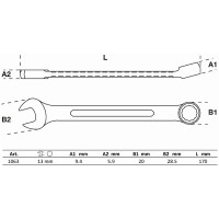BGS 1063 Maul-Ringschlüssel | SW 13 mm