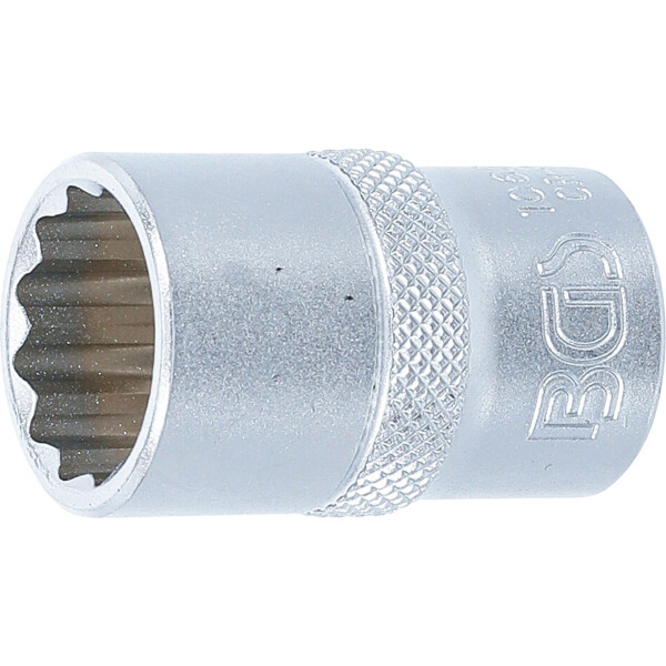 BGS 10637 Steckschlüssel-Einsatz Zwölfkant | Antrieb Innenvierkant 12,5 mm (1/2") | SW 17 mm
