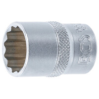 BGS 10639 Steckschlüssel-Einsatz Zwölfkant | Antrieb Innenvierkant 12,5 mm (1/2") | SW 19 mm