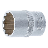 BGS 10641 Steckschlüssel-Einsatz Zwölfkant | Antrieb Innenvierkant 12,5 mm (1/2") | SW 21 mm