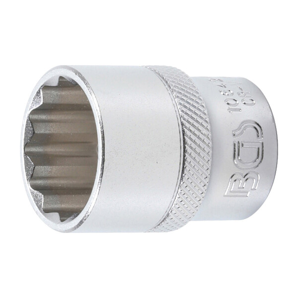 BGS 10642 Steckschlüssel-Einsatz Zwölfkant | Antrieb Innenvierkant 12,5 mm (1/2") | SW 22 mm