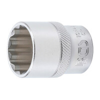 BGS 10642 Steckschlüssel-Einsatz Zwölfkant | Antrieb Innenvierkant 12,5 mm (1/2") | SW 22 mm